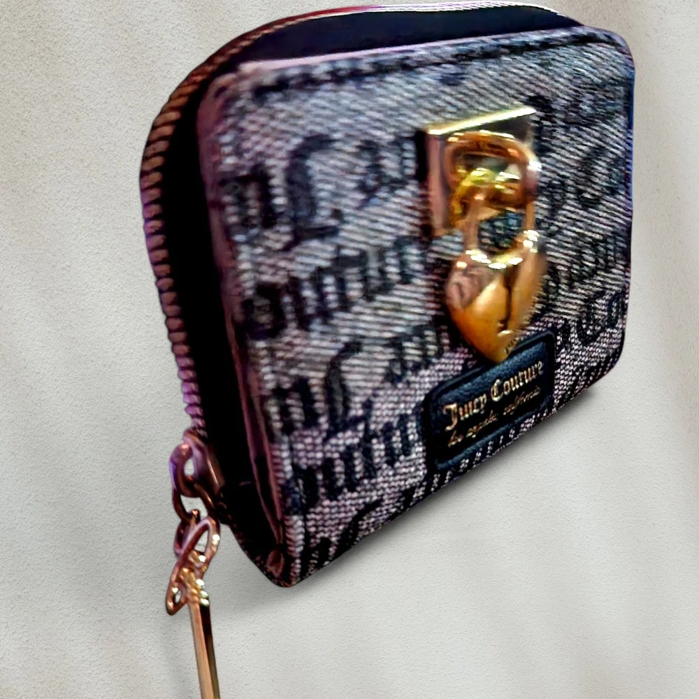 Juicy Couture Gothic Under Lock & Key Wallet Zip Around